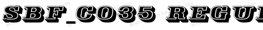 SBF_C035 Regular字体转换